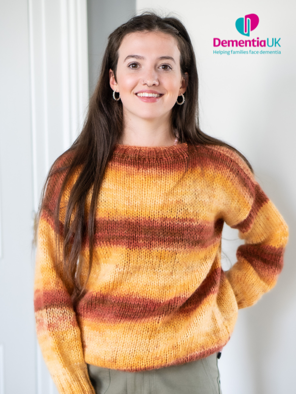 Hand Made Round Neck Mohair Jumper - Orange