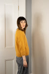 Hand Made Round Neck Mohair Jumper - Mustard