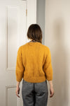 Hand Made Round Neck Mohair Jumper - Mustard