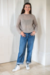 Hand Made Round Neck Mohair Jumper - Taupe