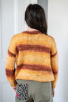 Hand Made Round Neck Mohair Jumper - Orange