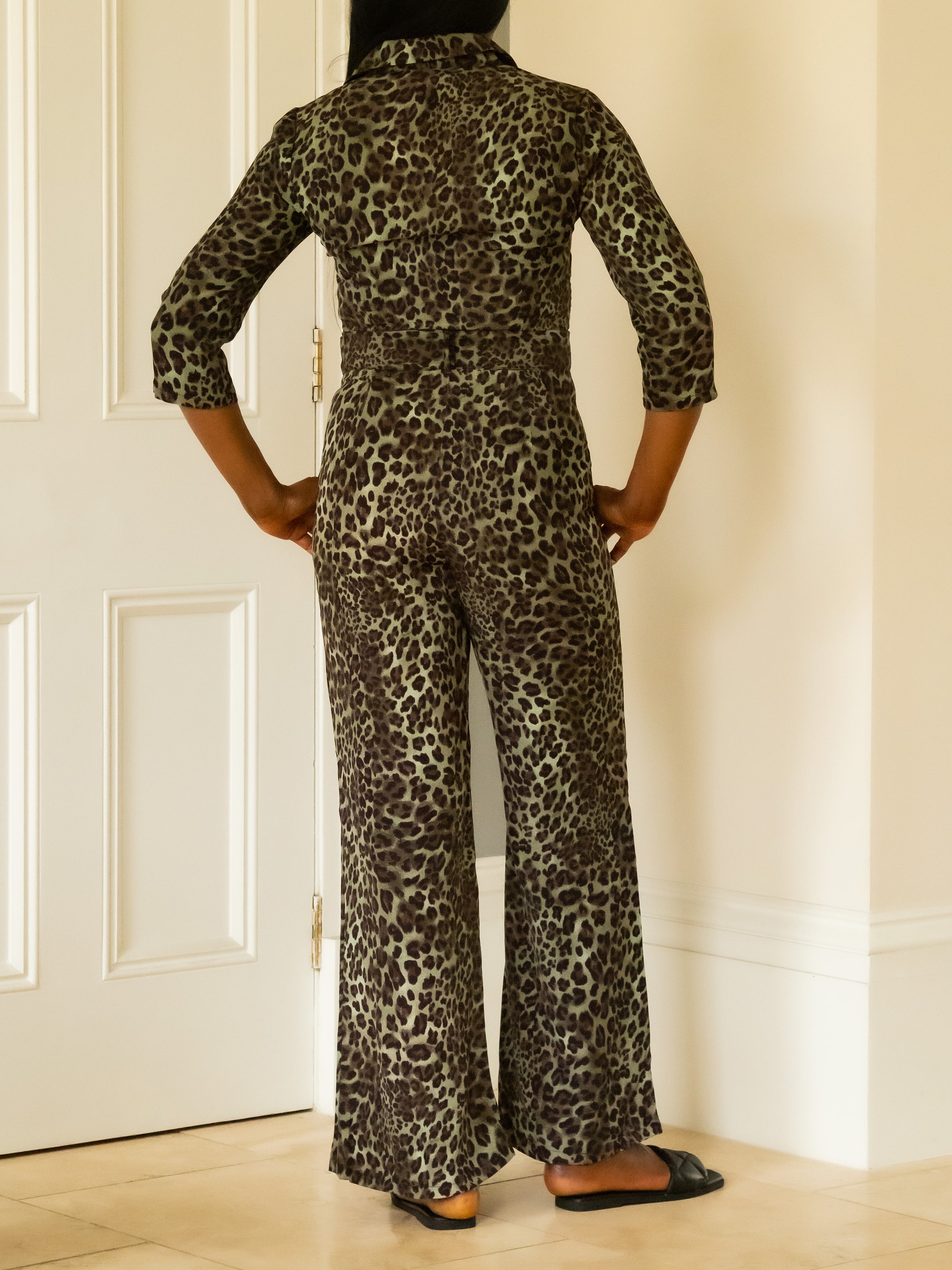 Lexi Leopard Print Petite Jumpsuit – Short Girls Club