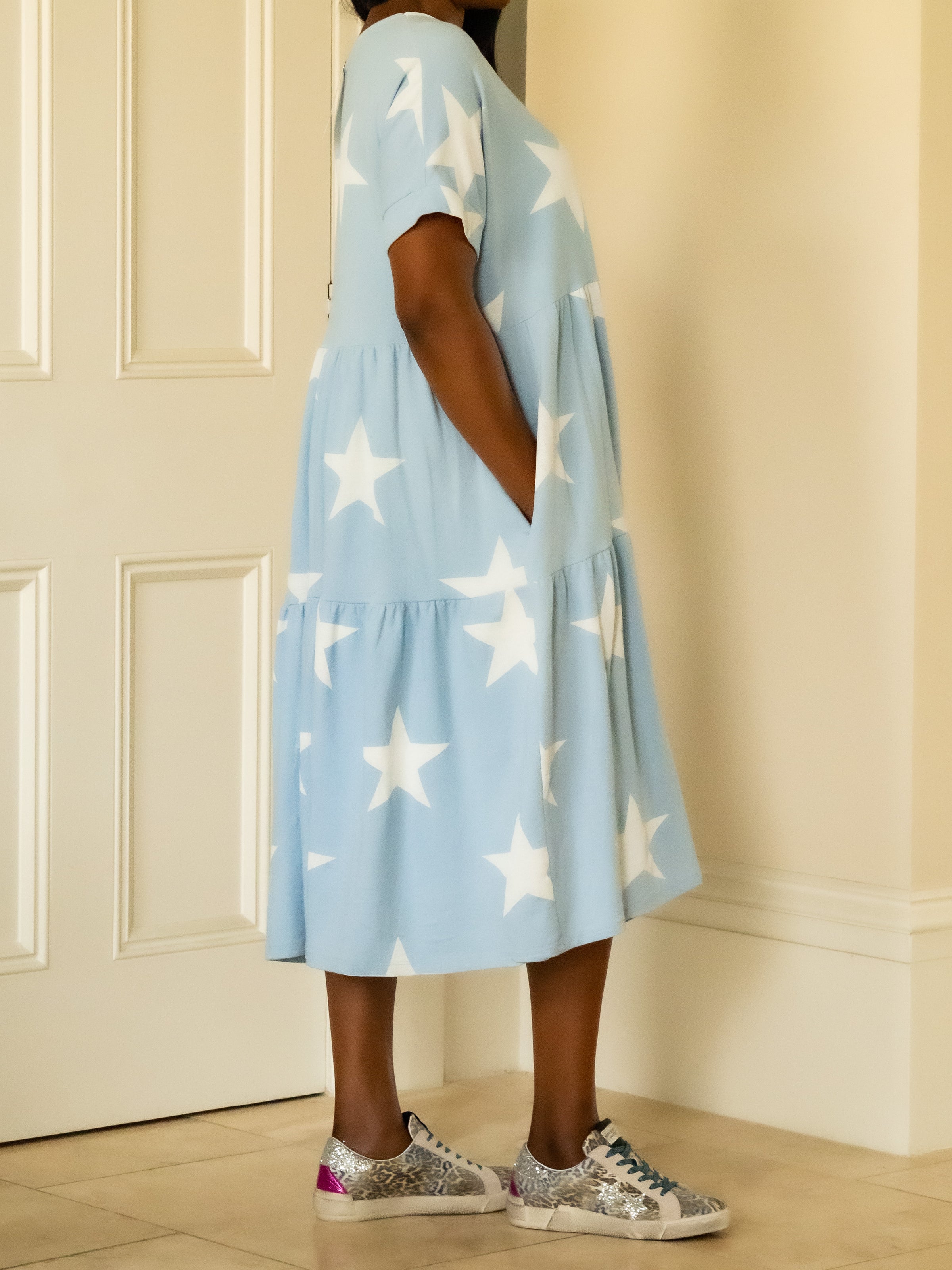 Layla - Star Tiered Midi Dress – Pank & Dido