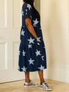 Layla - Star Tiered Midi Dress